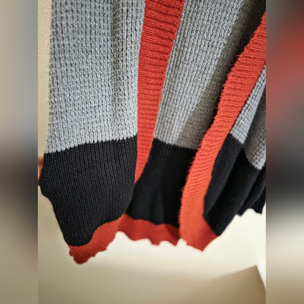 Multicolor Open Front Cardigan - Picture 12 of 13